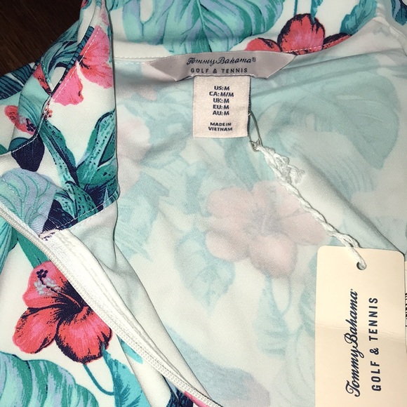 Tommy Bahama Full-Zip Shirt With Thumbholes UPF 50 Long Sleeve NWT - Picture 5 of 8